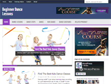 Tablet Screenshot of beginnerdancelessons.com